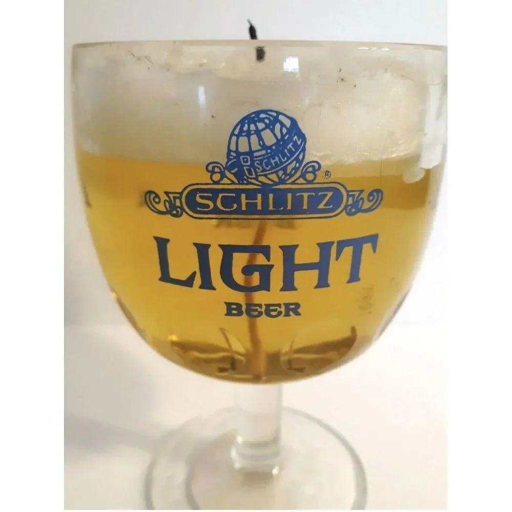 Schlitz Light Beer Candle‎ in Goblet 6